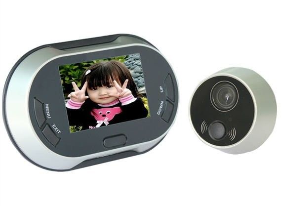 3.5 inches LCD Screen Digital door peephole viewer with photo taking function 150 degrees view angle supported 6 languages