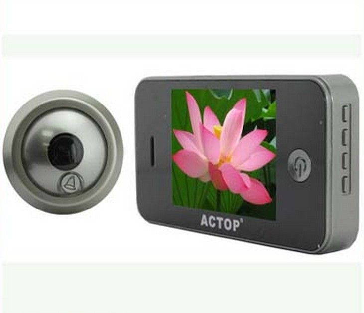 3.5 inches LCD Screen Digital door peephole viewer as Iphone shape 3.5 inches DIGITAL DOOR VIEWER with photo taking function 150 degrees view angle supported 6 languages