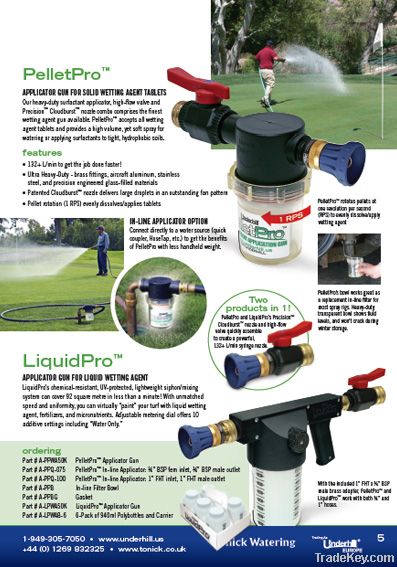 Pellet Pro and liquid  Appliactor guns wetting agents