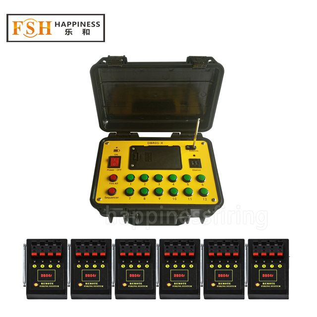 CE passed 24 channels / cues Sequential fire and Salvo fire 300M Wireless remote firing system