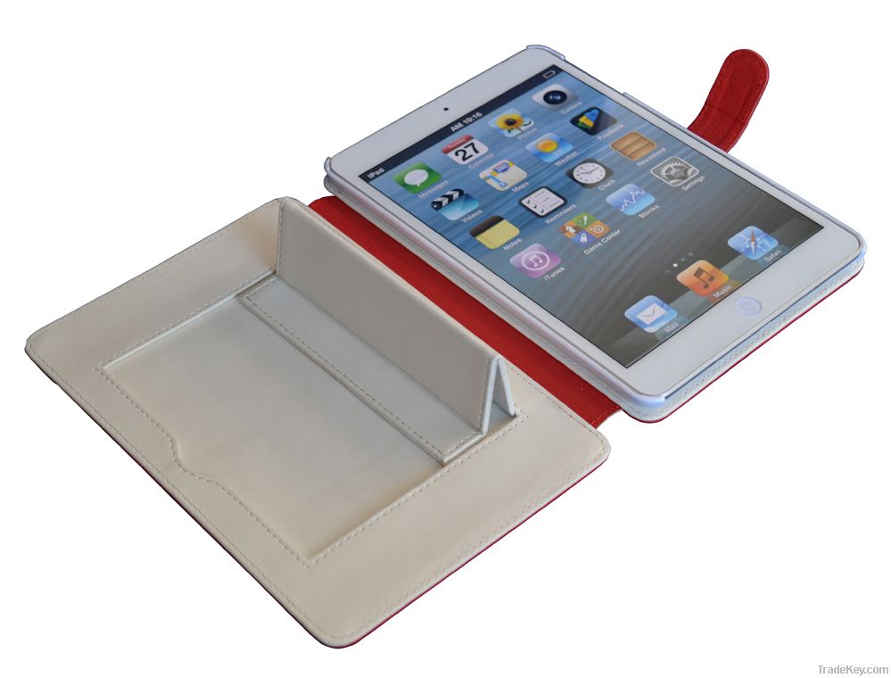 Stand Mini iPad Lichi Texture leather case