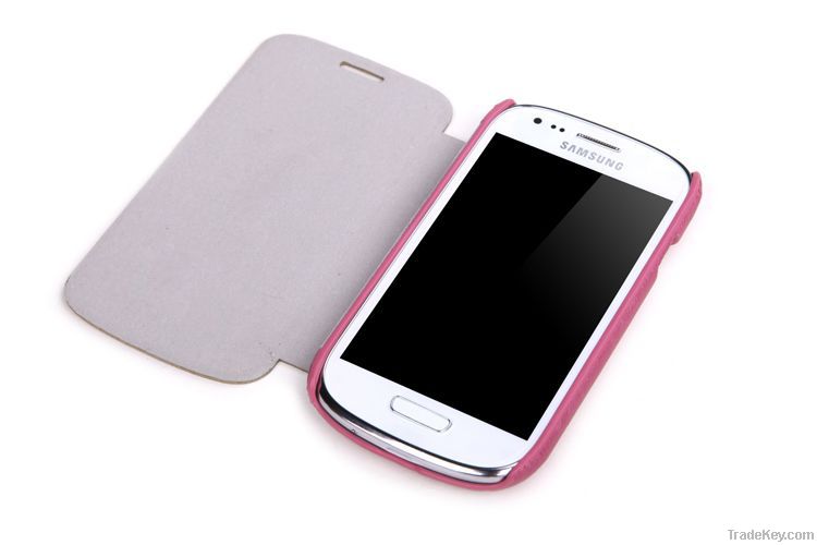 Flip Leather Case for Samsung Galaxy SIII mini