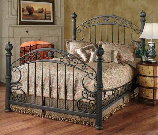 wrought iron bed