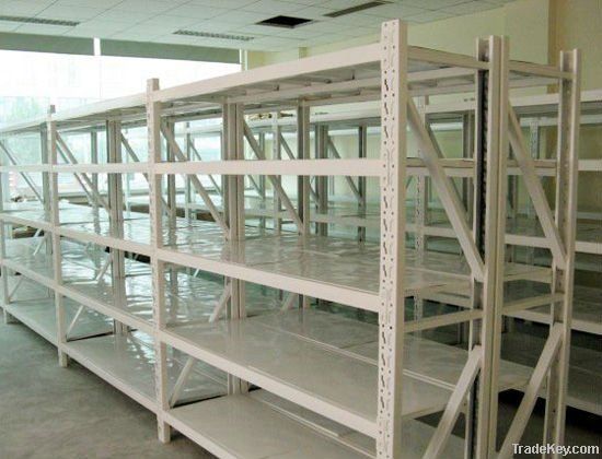 Medium duty industrial shelves