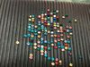 Colorful muchine cut glass chatons for jewelry