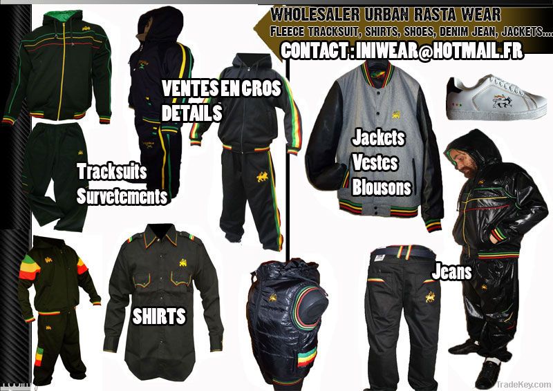 wholesale rasta clothing rasta tracksuit