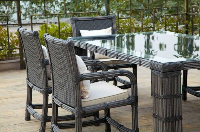 Outdoor furniture rattan dining set