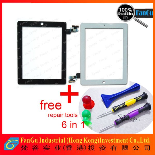 Factory Price for ipad2 touch screen digitizer glass with best quality