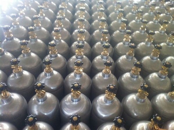 Aluminum Industrial special gas cylinder