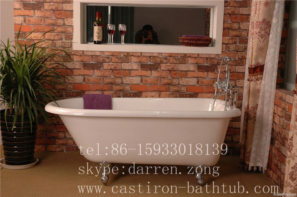 Cast Iron Roll Top Clawfoot Bathtub