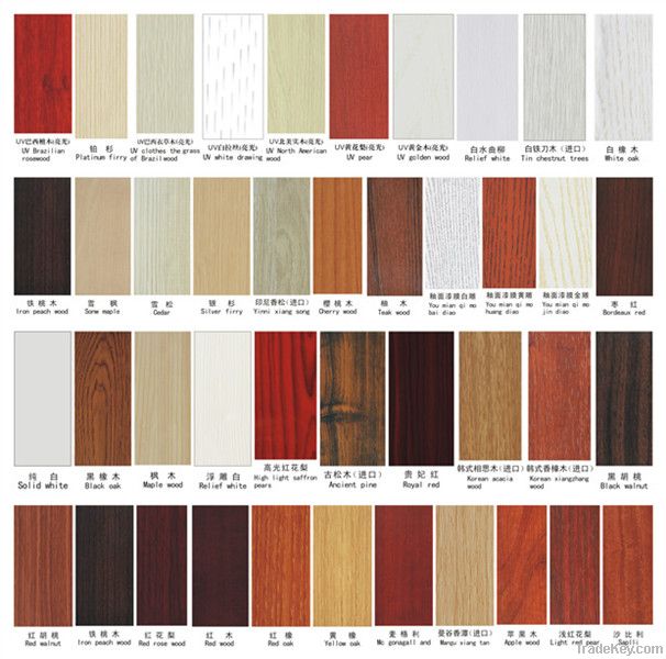 popular interior pvc wooden door model