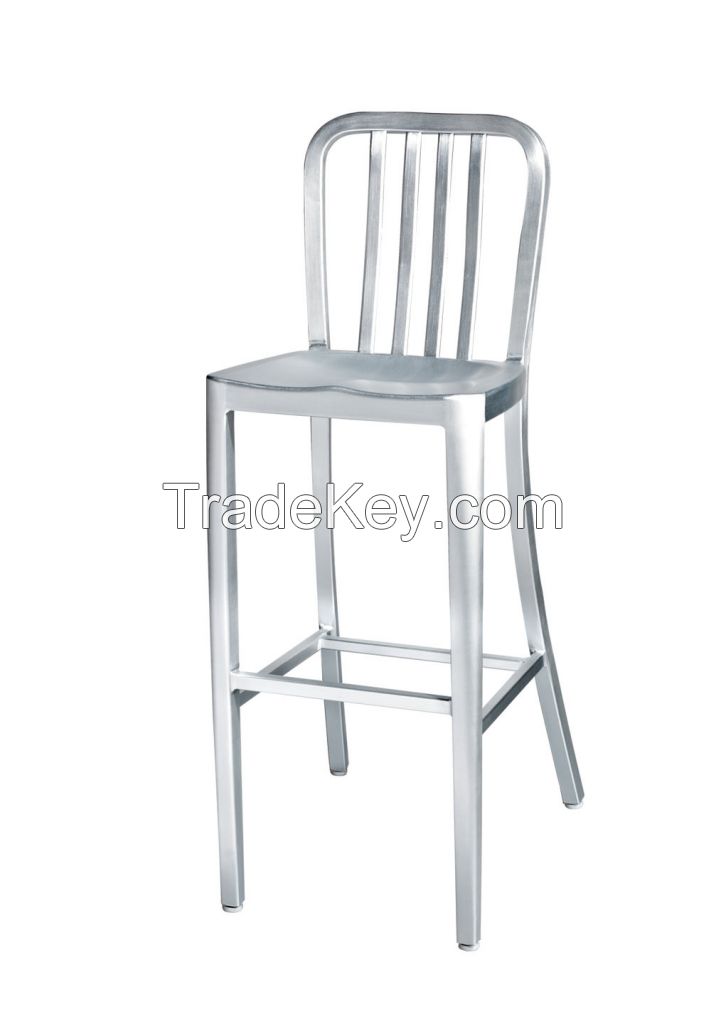 TW1004-L Emeco Aluminum Navy barstool