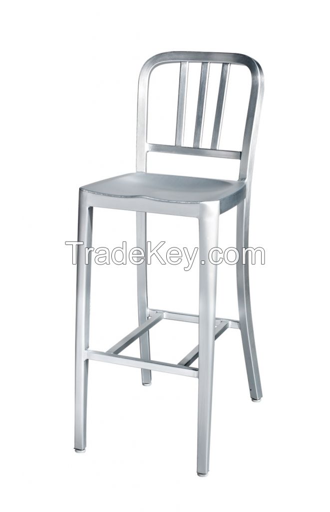 TW1005-L Emeco Aluminum Navy barstool