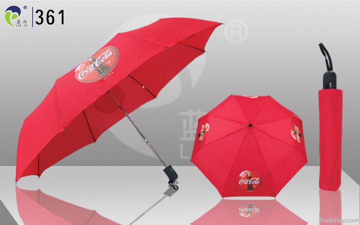 Metal Frame Auto Open Fold Umbrella (361)