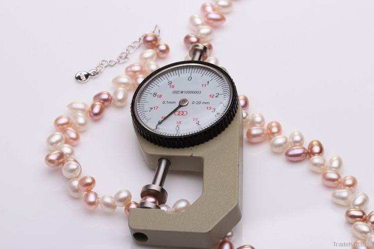 new design rice shape pearl necklaces jewelry for women