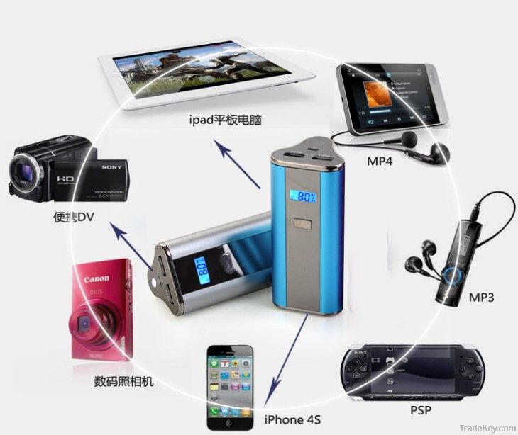 High capacity portable battery charger/power bank