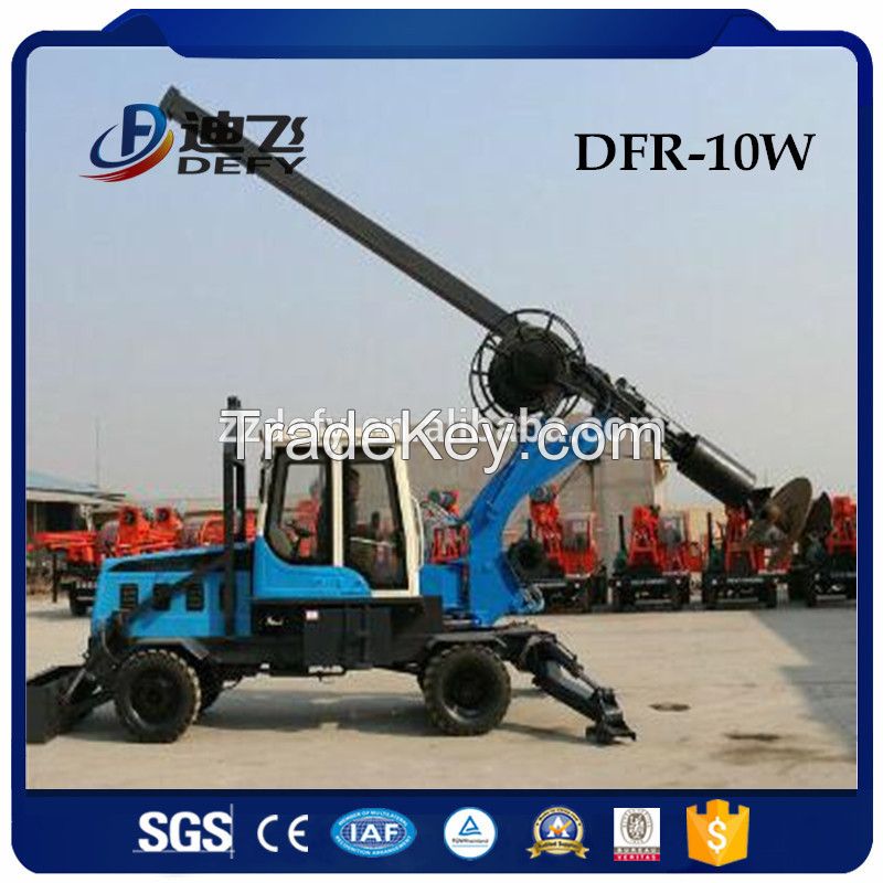 DFR-10W 15m mini piling machine/small pile driving machine