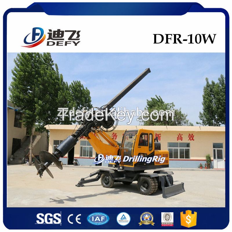 DFR-10W 15m mini piling machine/small pile driving machine