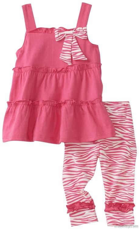 lovely print children clothing set