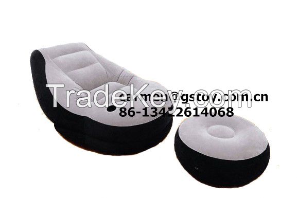 PVC with flocking inflatable sofa set