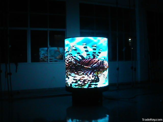 cylinder indoor full color LED display screen