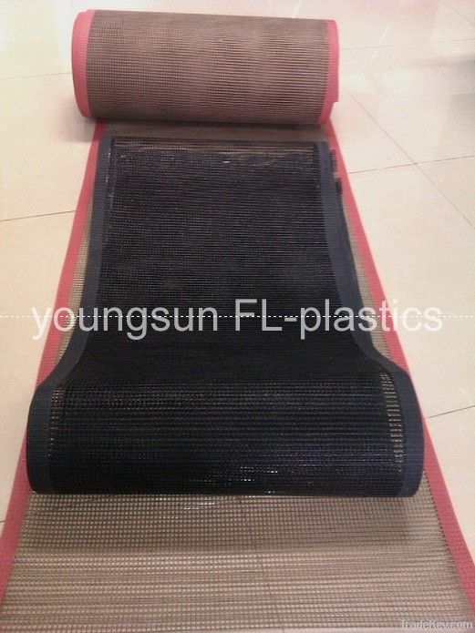 Teflon PTFE Coated Fiberglass Open Mesh Conveyor Belt