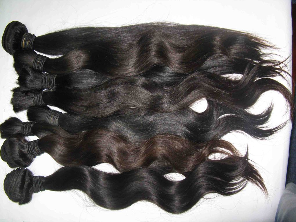  100% real brazilian virgin human hair , Unprocessed Virgin Brazilian Hair  Pruvian virgin hair