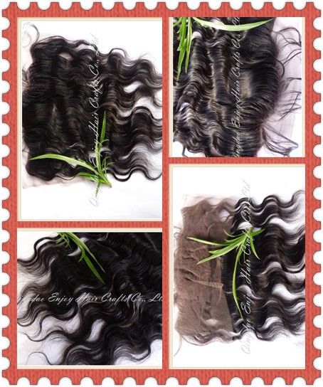 wholesale brazilian virgin hair 13x4  lace frontal hair extension body wave and free part