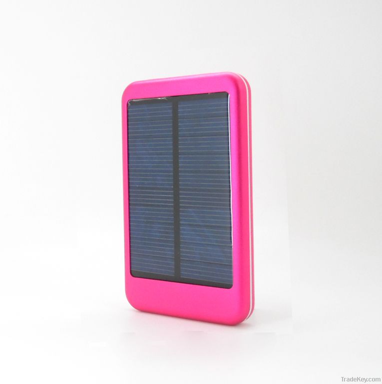 5000mAh solar power mobile charger good quality