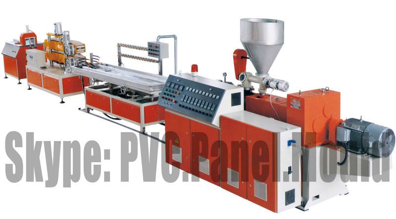 SJ70 Single Scvrew PVC Buckle Board Extrusion Line