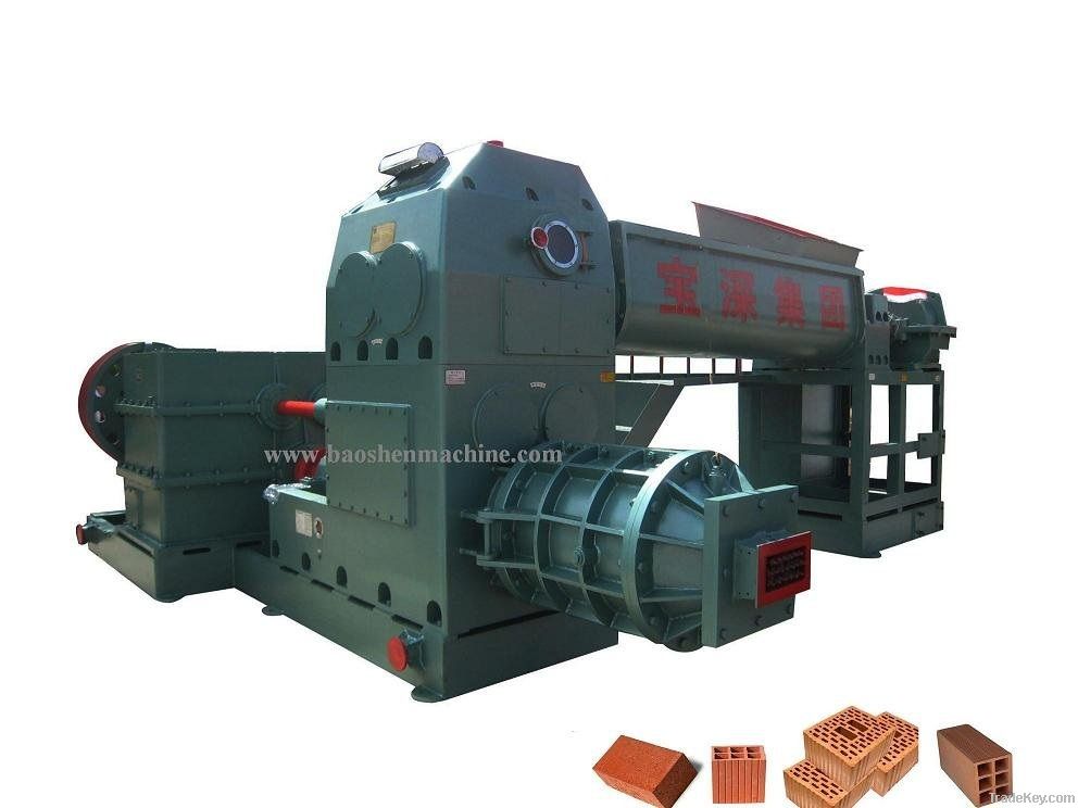 Double stage vaccum extruder-Brick making machine