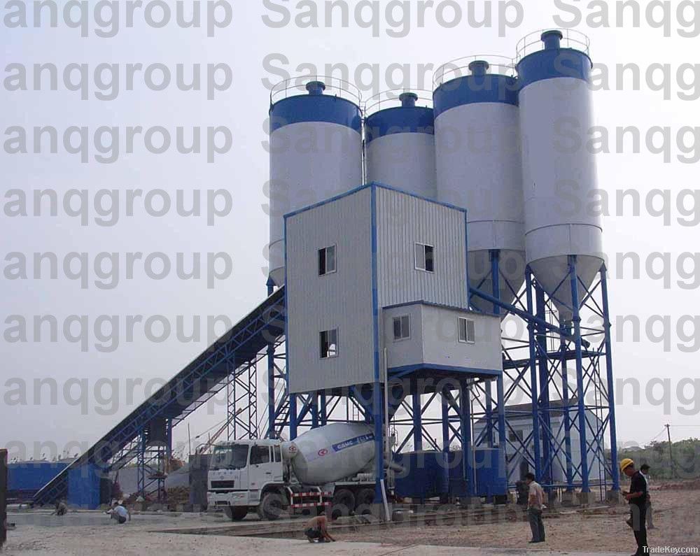 HZS120concrete mixing plant