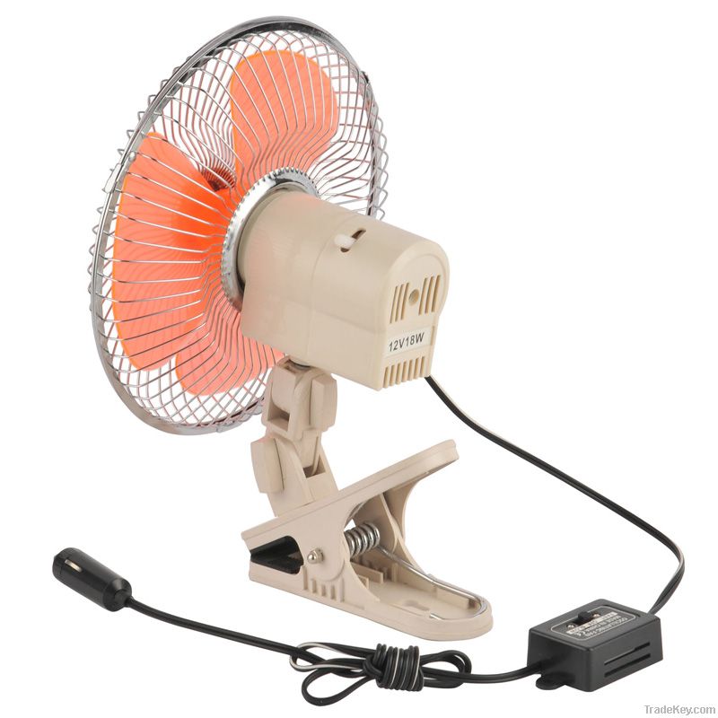 Car Fan with Heavy-Duty Clip