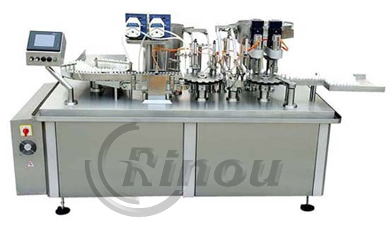 RNYG2/80 eye drops liquid filling and rotating cap machine