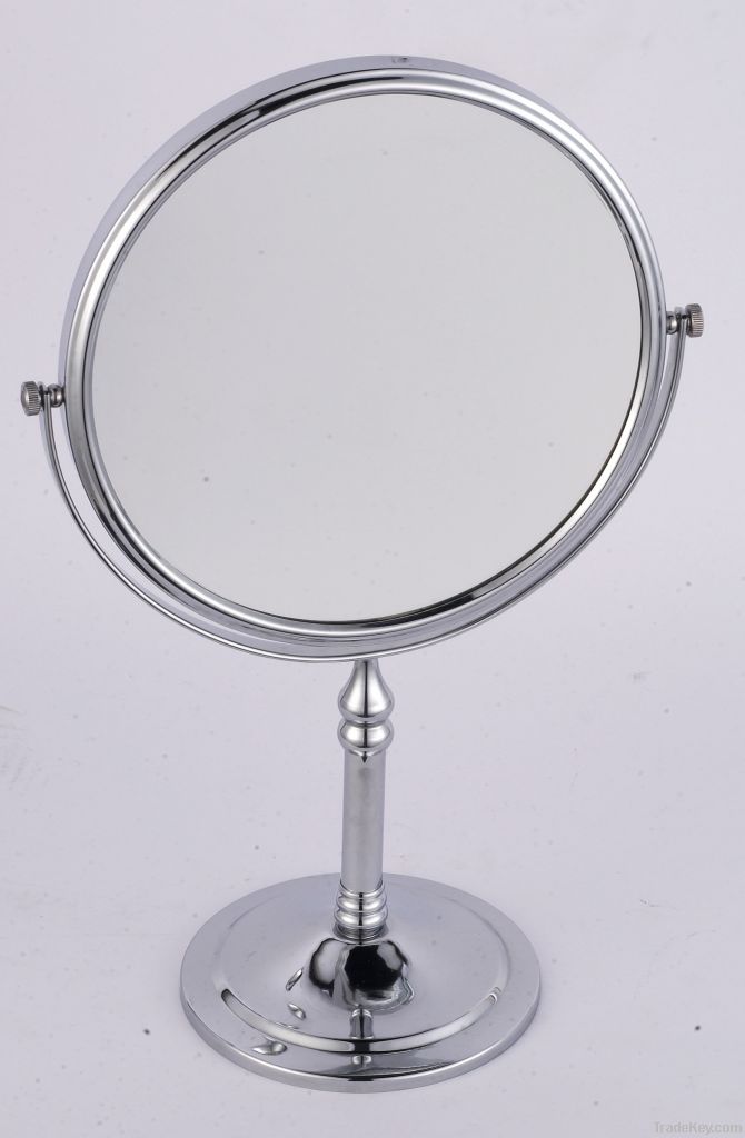 Desktop table brass makeup cosmetic shaving magnifying mirror