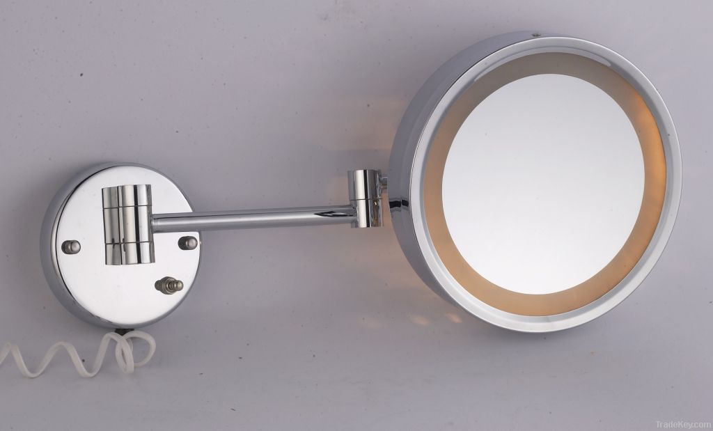 HSY-1168 Wall mount bulb lighted shaving bathroom mirror