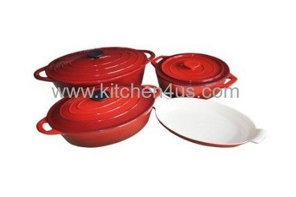 enamel cast iron cookware sets