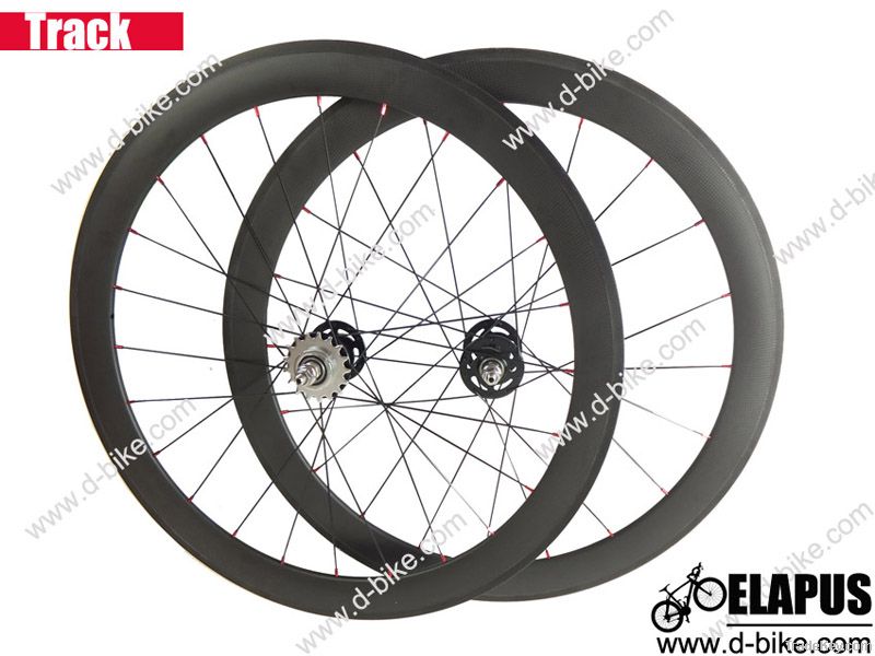 Fixed gear 700c carbon track cycling wheel 50mm clincher