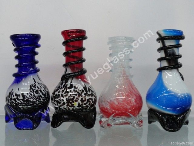 hand blown cheap soft glass bongs, hookah, flower bottles