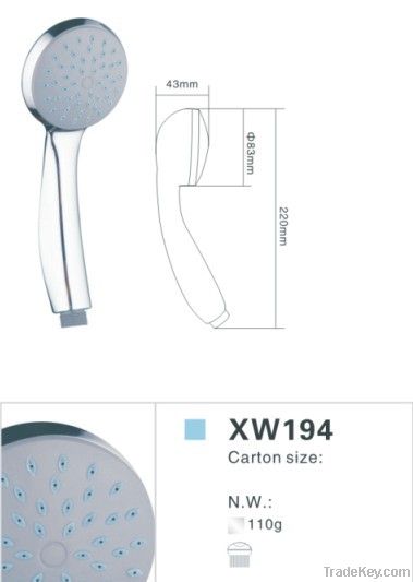 ABS PLASTIC HANDHELD SHOWER HEAD XW194