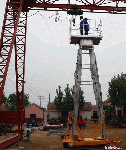 Four column aluminum alloy elevator