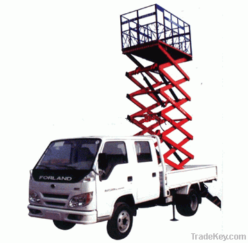 Overhead working truck