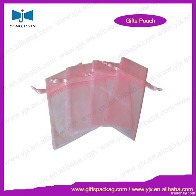 Drawstring gift packaging organza bag