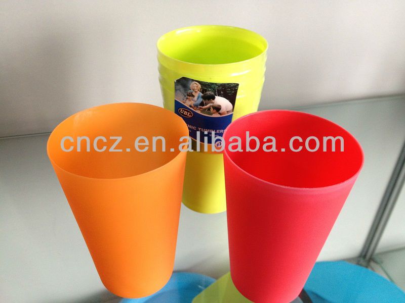 food grade PP plastic drinking large size mugs