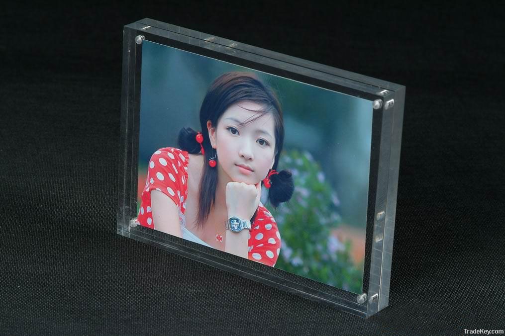 business gift acrylic magnet photo frame