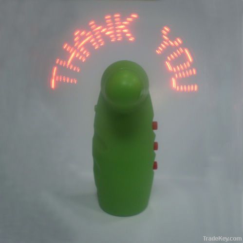 mini LED flashing message fan