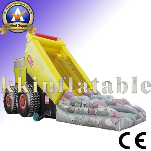 inflatable dry slide car modle slide amusement park sports game