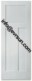 White Primed 3 Panel Shaker Door, 30&amp;quot;80&amp;quot;*1-3/8&amp;quot; Panel Door