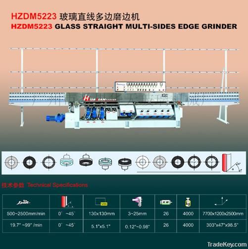 Glass Straight Multi-sides Edge Grinder