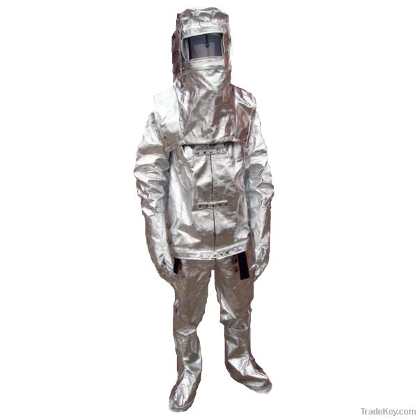 1000 Centi-degree Heat Resistant Aluminized Fire Proximity Suit Langua